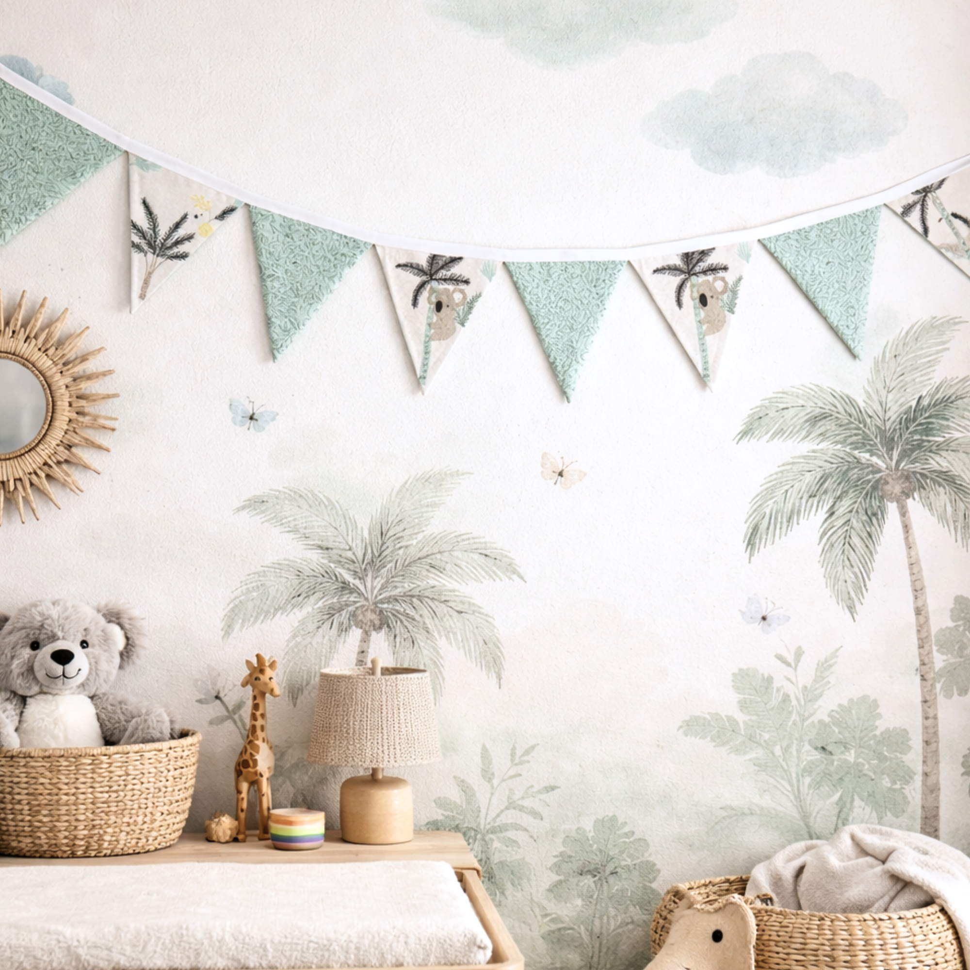 Nursery wall bunting AUSTRALIAN WOODLAND