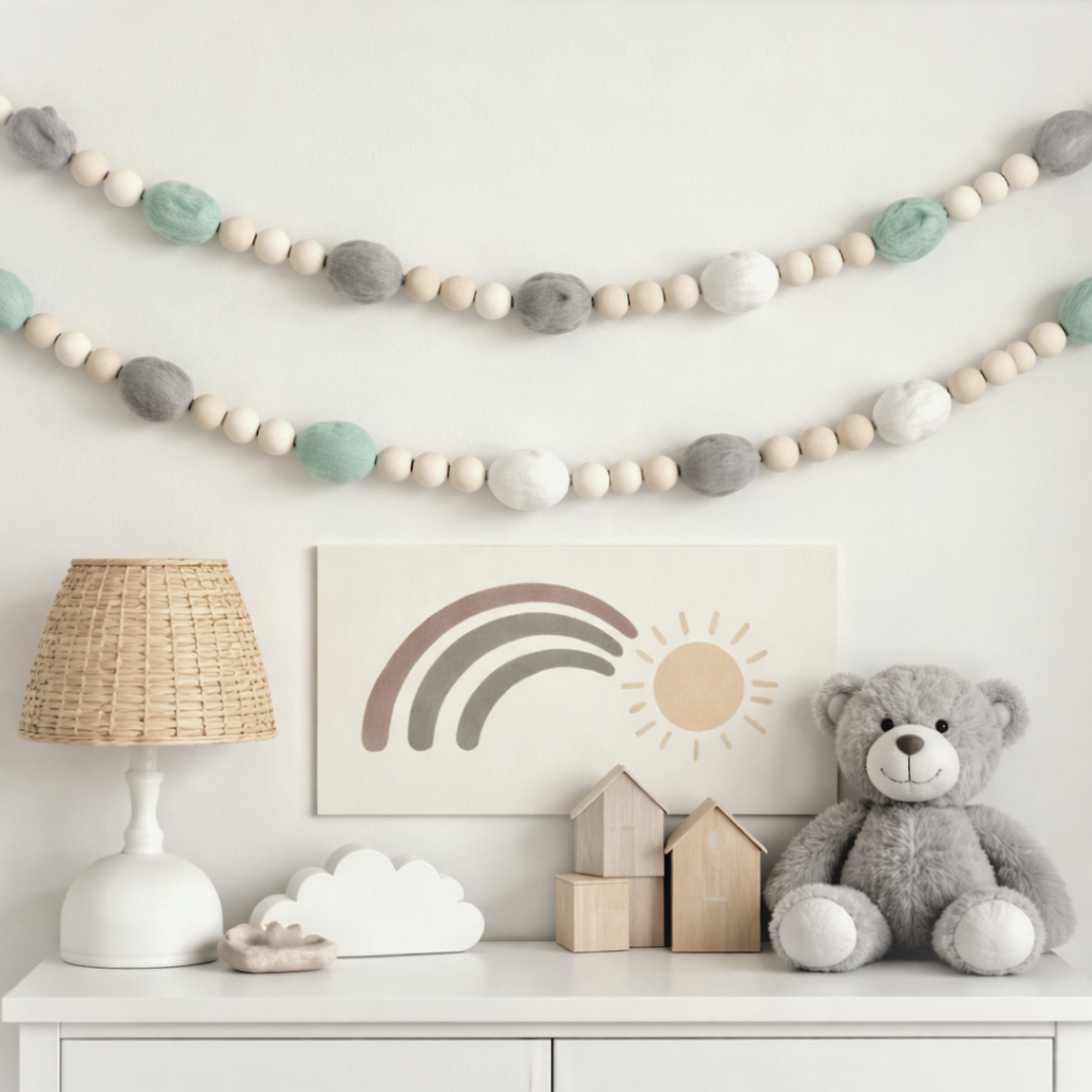 Cot mobile and garland - Little Woodland Dream