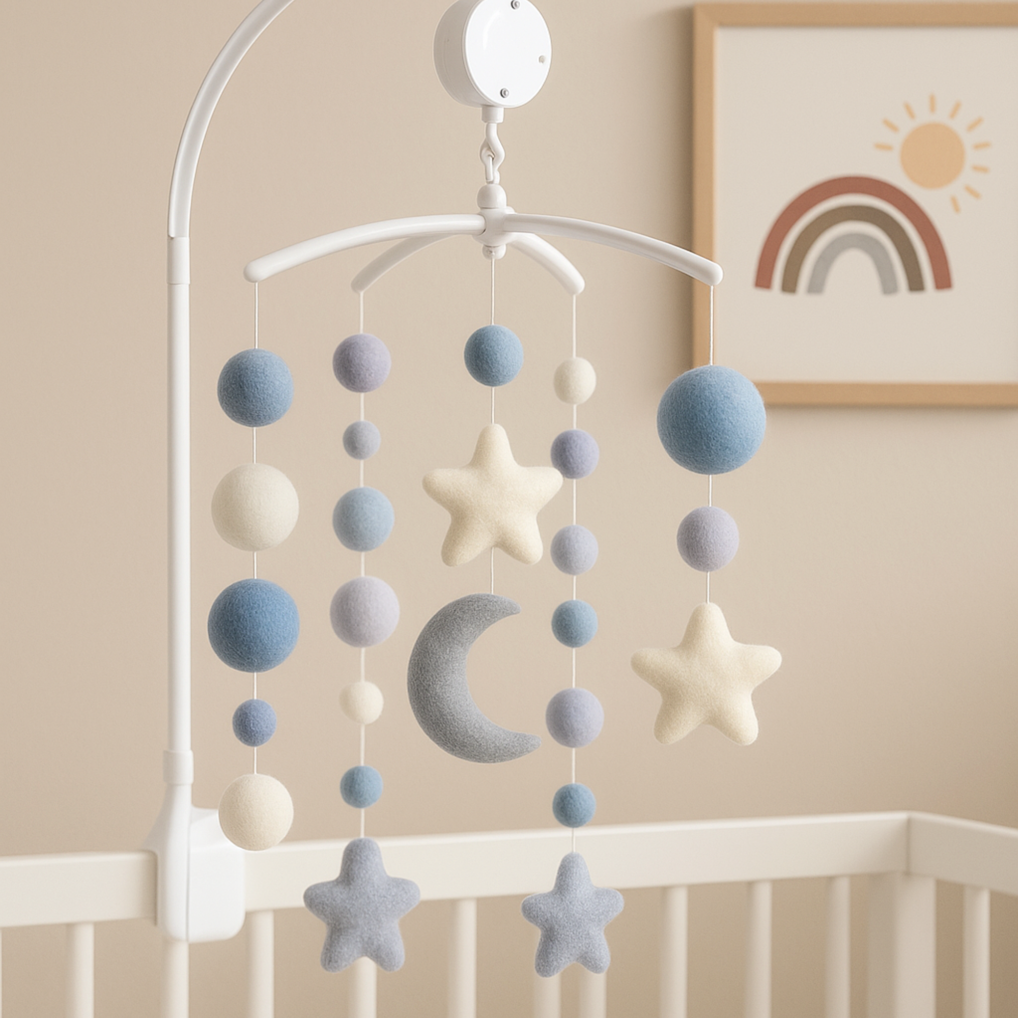 Australian made nursery decoration for visual stimulation above cot or change table