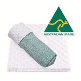 Luxurious hand made minky dot blanket in native Australia