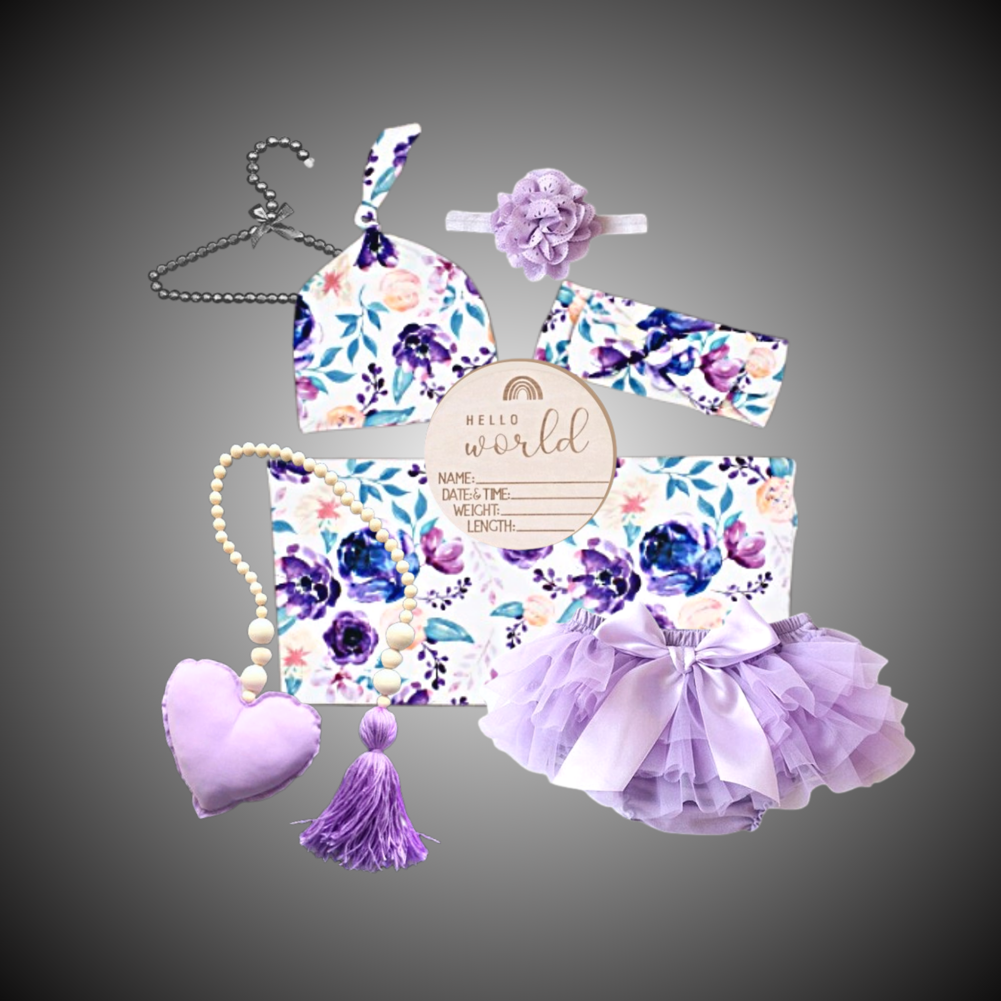 Purple Poppy baby gift bundle