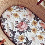 Floral Fitted Bassinet & Moses Basket Sheet – Soft Baby Bedding