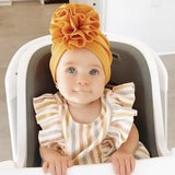 Ruffle knot baby turban hats