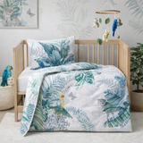 Double sided cot or toddler bedding set JUNGLE DREAMING