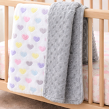 Sweetheart Minky Cuddle Blanket – Soft, Snuggly & Australian Made Baby Blanket