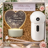 Serenity Mum Gift Set – Night Light, Humidifier & Rose Gold Pen
