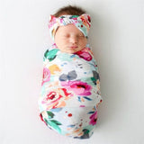 Birth announcement swaddle set + wooden milestone plaque MAGENTA