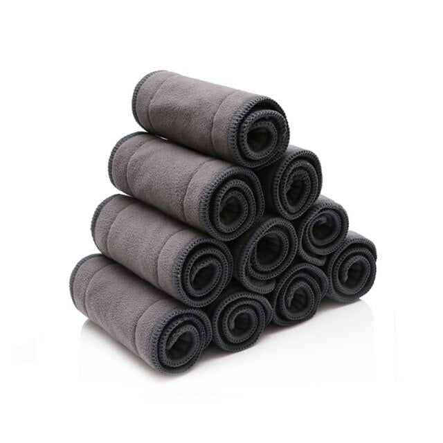 Cloth nappy inserts - 5 layer bamboo charcoal (5 pack)