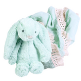 Snuggle bunny newborn gift box in MINT