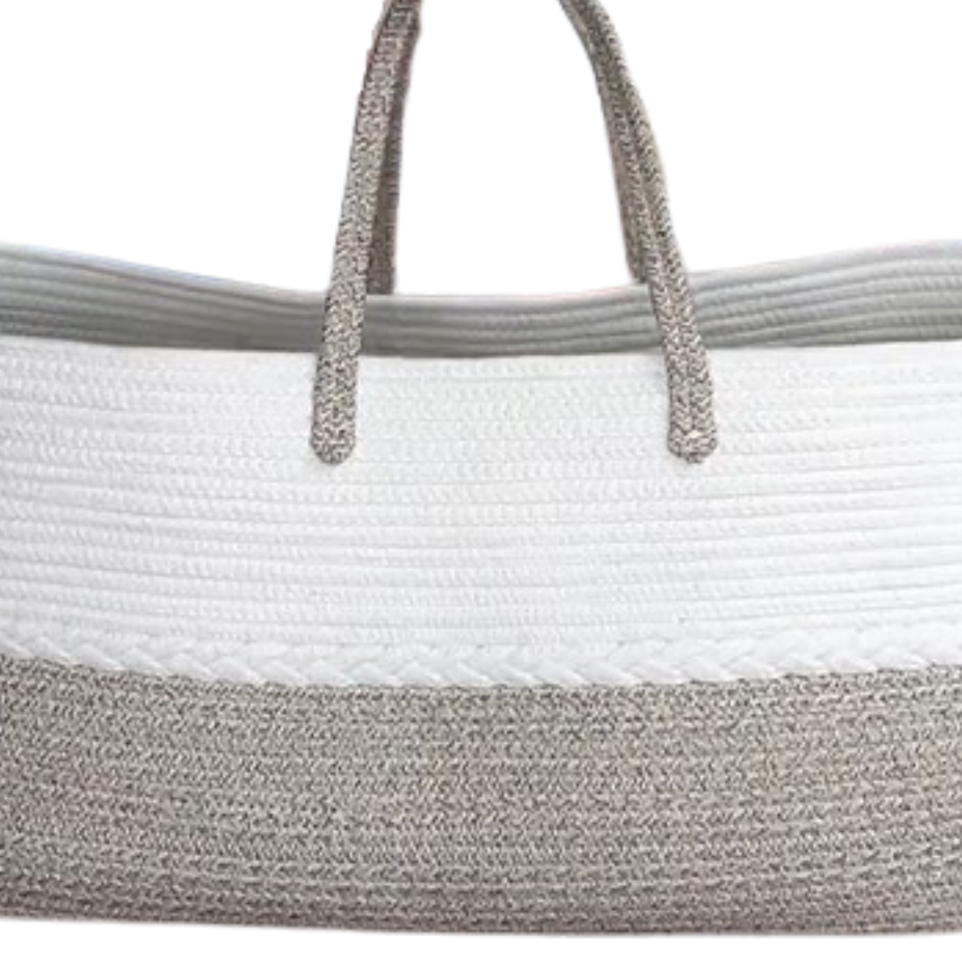Boho cotton rope multifunctional tote bag - EXTRA LARGE (no dividers)