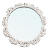 Macrame boho decorative nursery mirror wall art - hand made