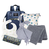 Pre-filled nappy backpack and baby essentials - 6 piece gift set PERFECT FOR DAD