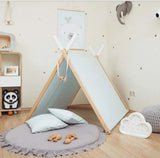 Ruffle edge padded baby play mat / tummy time mat DUNE GREY