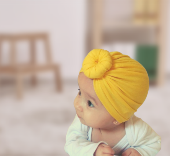 Donut knot baby turban hats