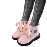Toddler rubber sole mini worker boots PINK OR WHITE