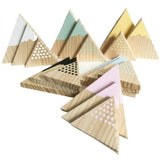 Wooden snow mountains