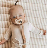 Leather Dummy Clip – Stylish PU Baby Soother Clip