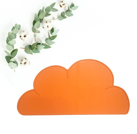 Cloud shaped non slip silicone kids placemat