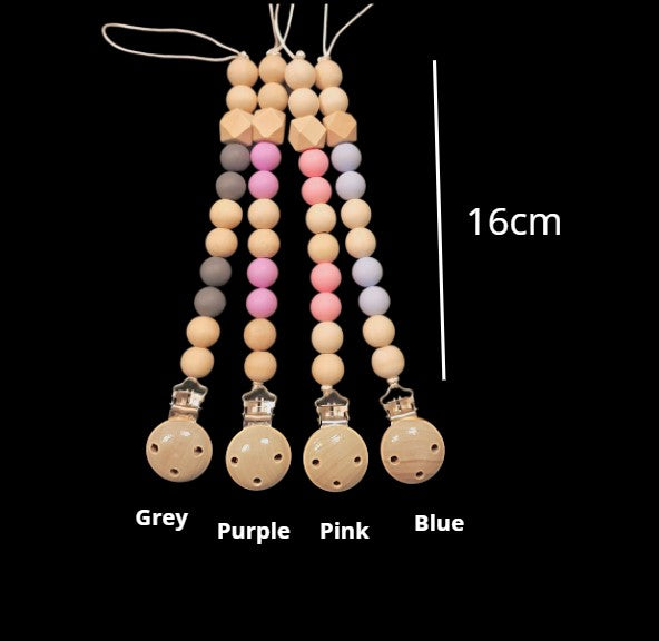 Silicone bead dummy clips / dummy chains