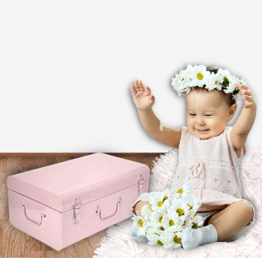 Metal keepsake/memory box for baby