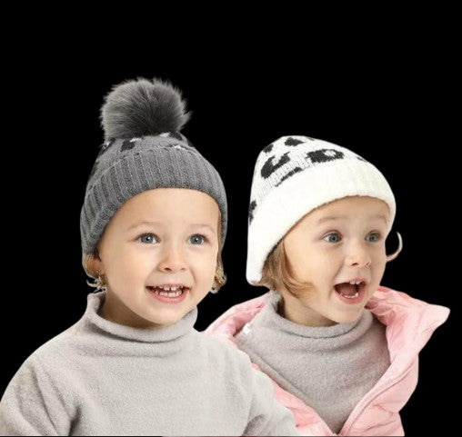 Leopard print beanies - winter hats for baby and toddler
