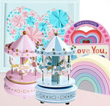 Wind up musical carousel / merry go round - baby keepsake gift