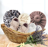 New baby accessory gift box - 5 piece set LEOPARD