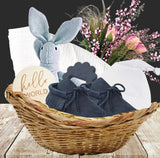 Jersey gift box - 6 piece baby gift set in WHITE