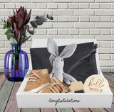 Jersey gift box - 6 piece baby gift set in GREY