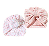 Twin pack baby turban hats - SPRING