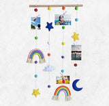 Rainbow starry night photo display wall hangings