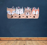 Childrens wall mounted coat hooks - Nordic inspired