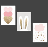 My Little Love Canvas Wall Art (set of 3)