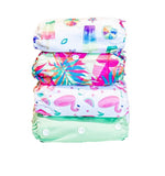 Cloth nappy bundle LIME TROPICS