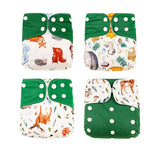 Cloth nappy bundle FOREST GREEN