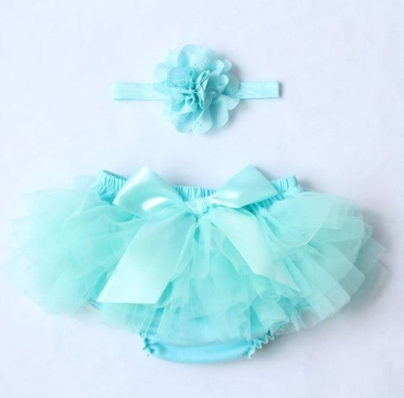 Baby ruffle bum tutu nappy covers with matching headband VARIOUS COLOURS