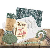 Bountiful baby bundle - newborn baby gift box in forest