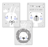 Wild One Canvas Wall Art (set of 3)