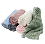 Knit baby pram blankets ASSORTED COLOURS