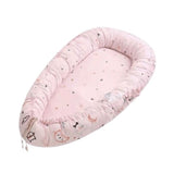 Baby nest bed - portable lounger PINK (double sided)