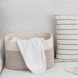 Cotton rope storage basket